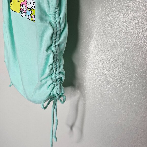 Sanrio Hello Kitty Size Large One Shoulder Tank Top Ruched Charater Graphic - Picture 3 of 5